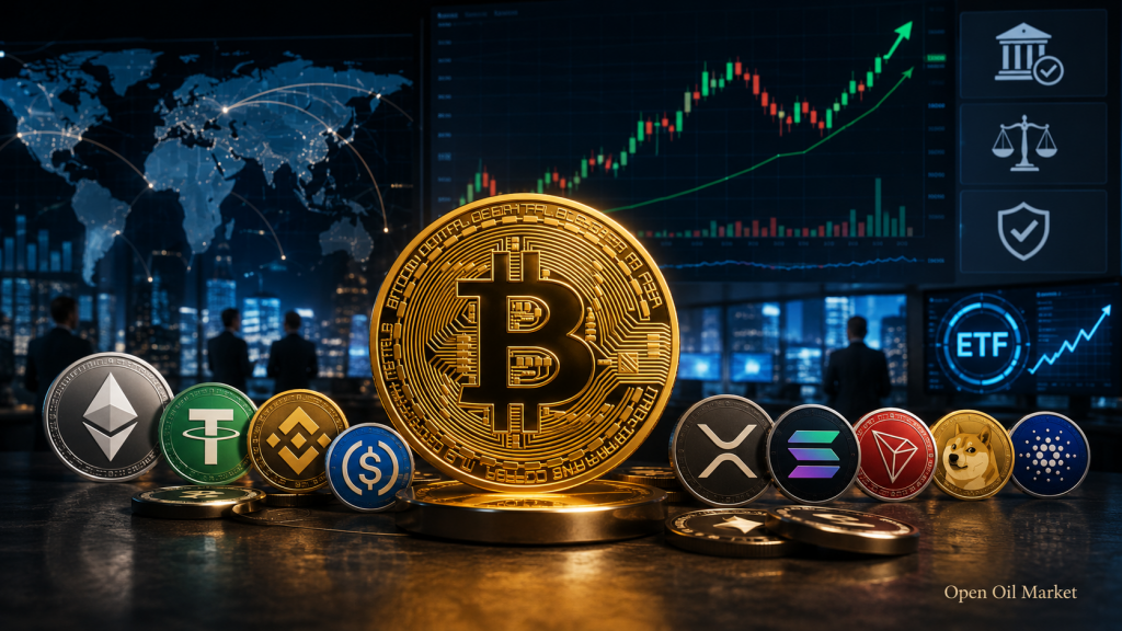 کرپٹو کرنسی کی خبریں 6 جولائی 2026: Bitcoin، ETF، اسٹبل کوائنز اور ٹاپ-10 کرپٹو کرنسیاں