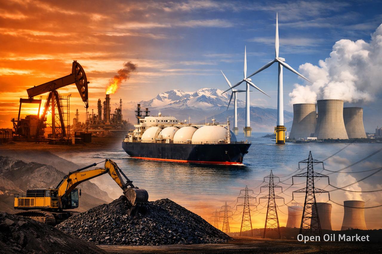 تیل و گیس اور توانائی کی خبریں — جمعہ، 19 دسمبر 2025: تیل کی کم ترین سطحیں، گیس دباؤ میں، توانائی کی تبدیلی اور جغرافیائی سیاست۔