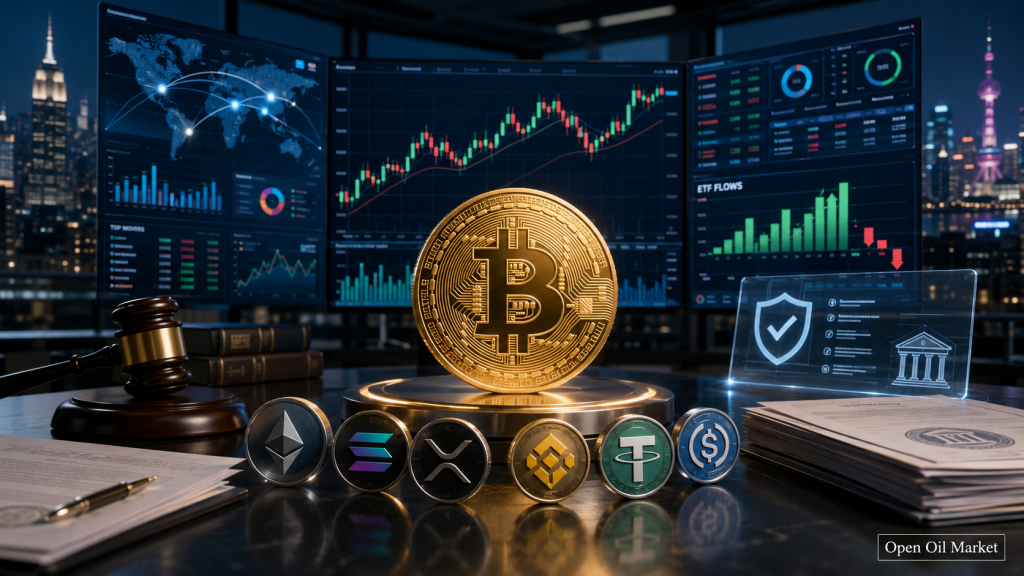کریپٹو کرنسی کی خبریں، اتوار 5 جولائی 2026: Bitcoin، ETF کے بہاؤ اور اسٹیبل کوائنز کی ریگولیشن