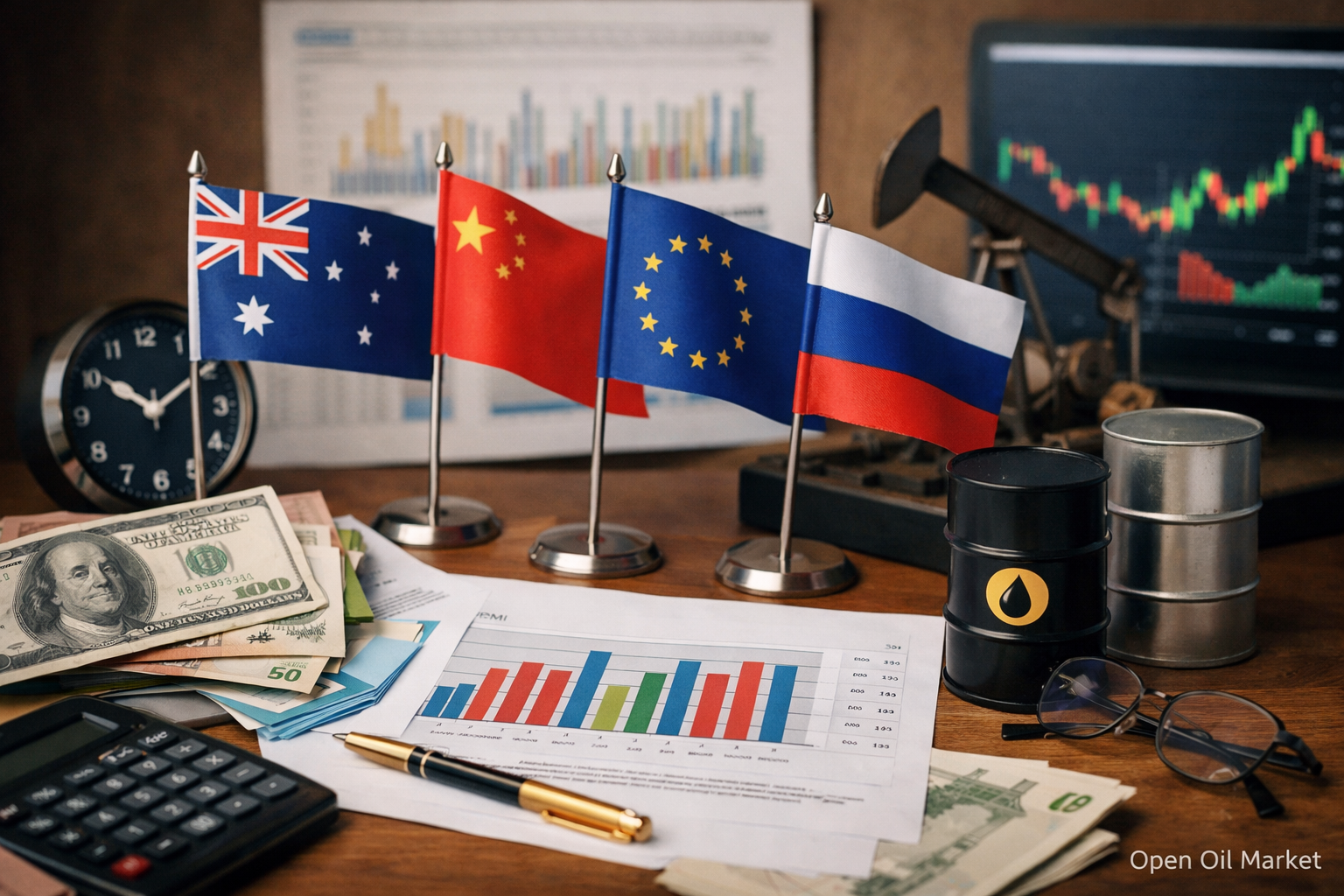 اقتصادی واقعات اور کارپوریٹ رپورٹس — 4 مارچ 2026 S&P 500، Euro Stoxx 50، Nikkei 225 اور MOEX