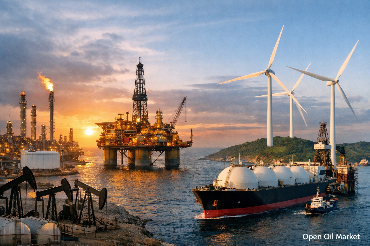 عالمی توانائی مارکیٹ: تیل، گیس، بجلی اور وی ای ای — 4 فروری 2026 کے واقعات