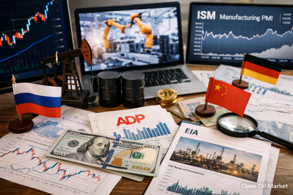 اقتصادی واقعات اور کارپوریٹ رپورٹس — بدھ، 1 اپریل 2026: عالمی PMI، امریکہ کا ADP، خوردہ فروشی اور آئل کی ریزرو