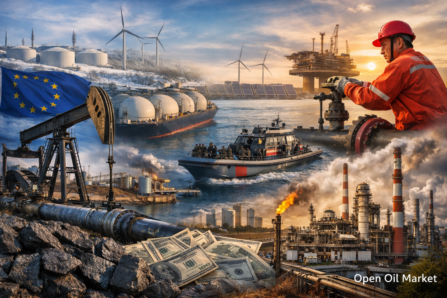 تیل و گیس کی خبریں — جمعرات، 8 جنوری 2026: عالمی تیل، گیس اور توانائی کی مارکیٹ زیادہ پیداوار کے دباؤ میں