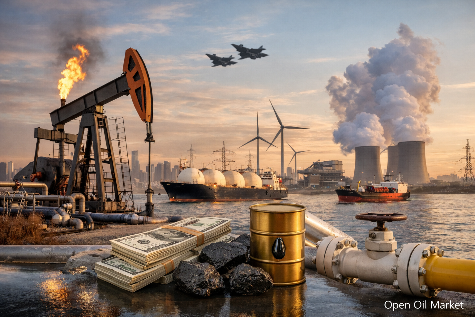 عالمی تیل، گیس اور توانائی کی مارکیٹ: تیل، گیس، برقی توانائی اور قابل تجدید - 25 جنوری 2026