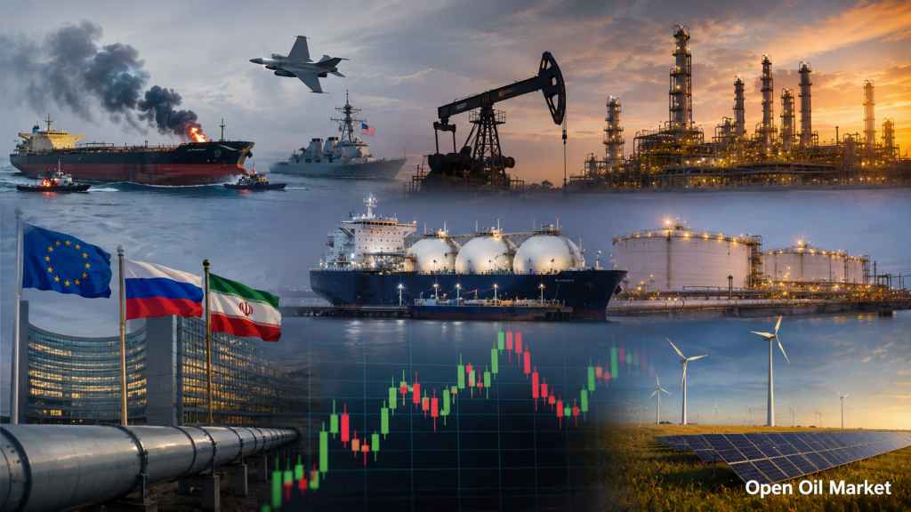 توانائی کے شعبے کا جائزہ 24 جولائی 2026: برینٹ اور WTI کی قیمتیں، گیس TTF، اوپیک+، پیٹرو کیمیائی مصنوعات، توانائی کے قابل تجدید ذرائع اور کوئلہ