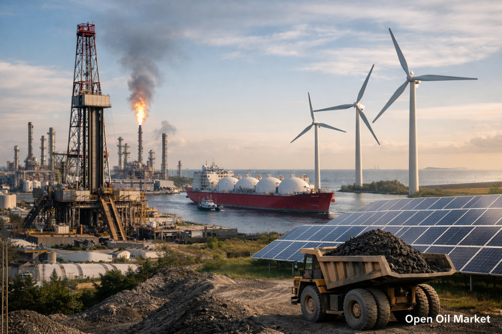 تیل و گیس اور توانائی کی خبریں — 11 اپریل 2026: تیل $100 پر، گیس دباؤ میں، بجلی اور قابل تجدید توانائی میں اضافہ